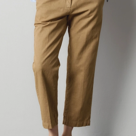 Pantaloni in cotone e lino