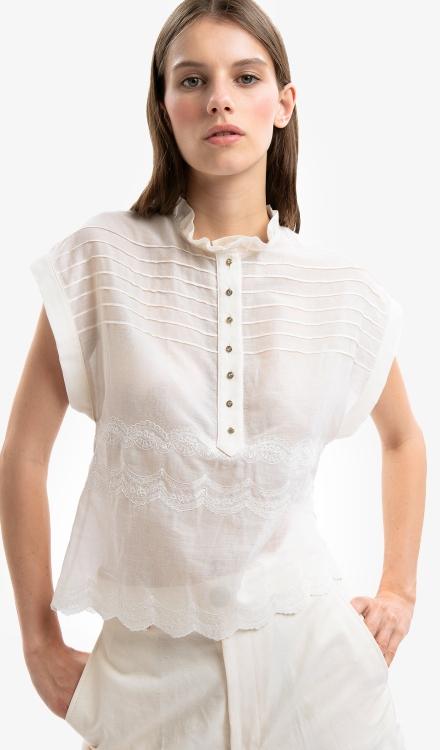 Blusa in cotone Madame