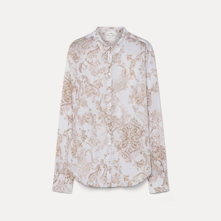 Camicia regular in voile