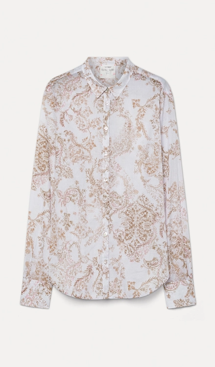 Camicia regular in voile