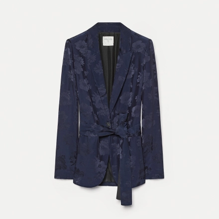 Giacca in jacquard bouquet