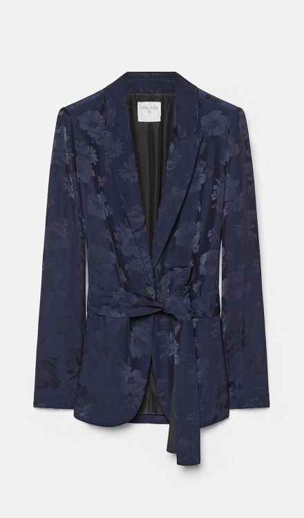 Giacca in jacquard bouquet