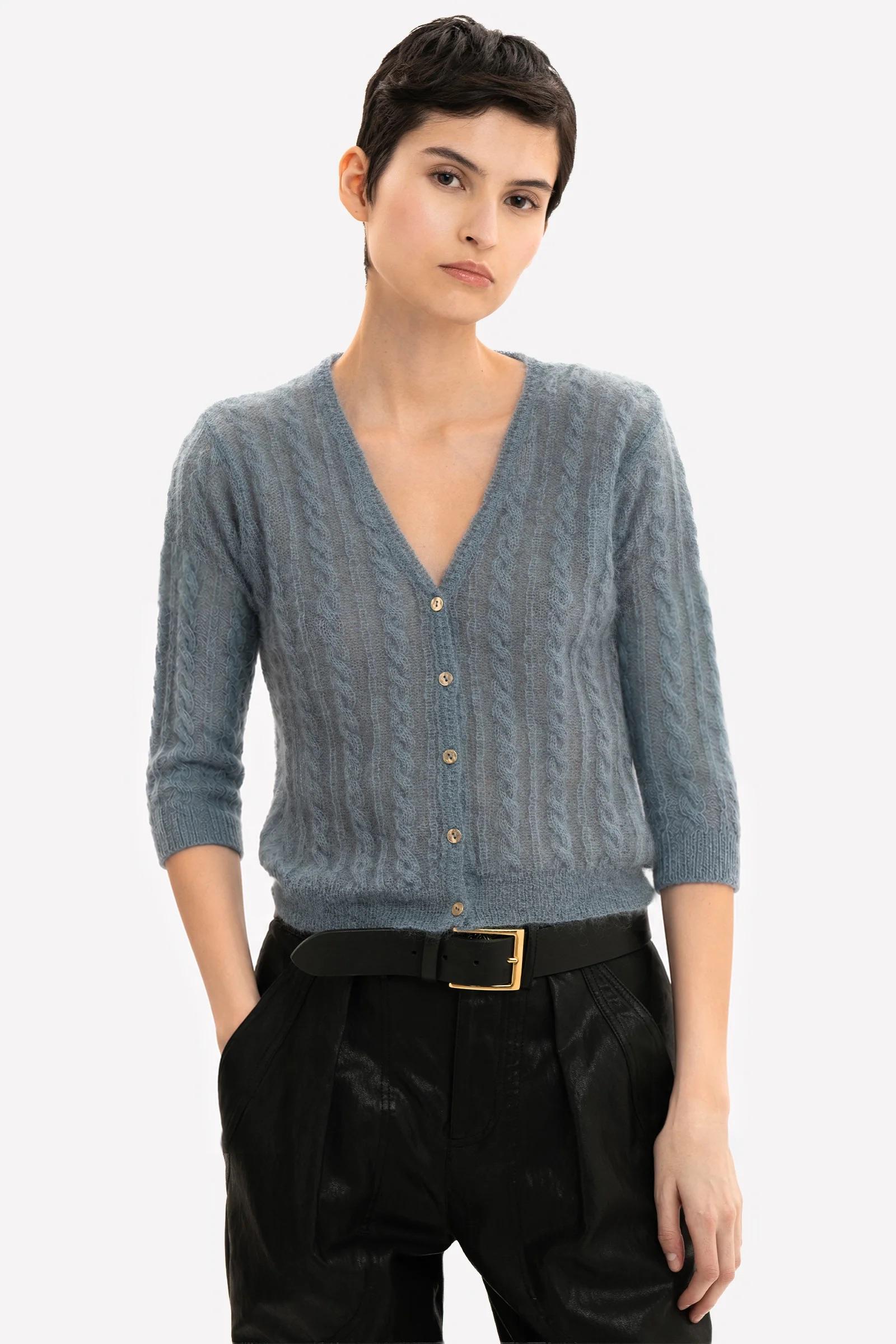 Cardigan in mohair Bretagne - immagine 4