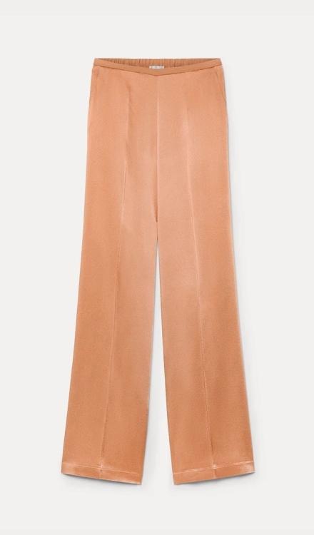 Pantalone a vita alta in envers satin the