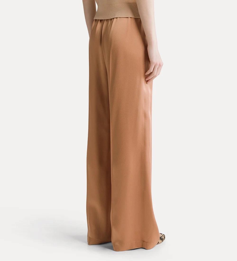 Pantalone a vita alta in envers satin the - immagine 3
