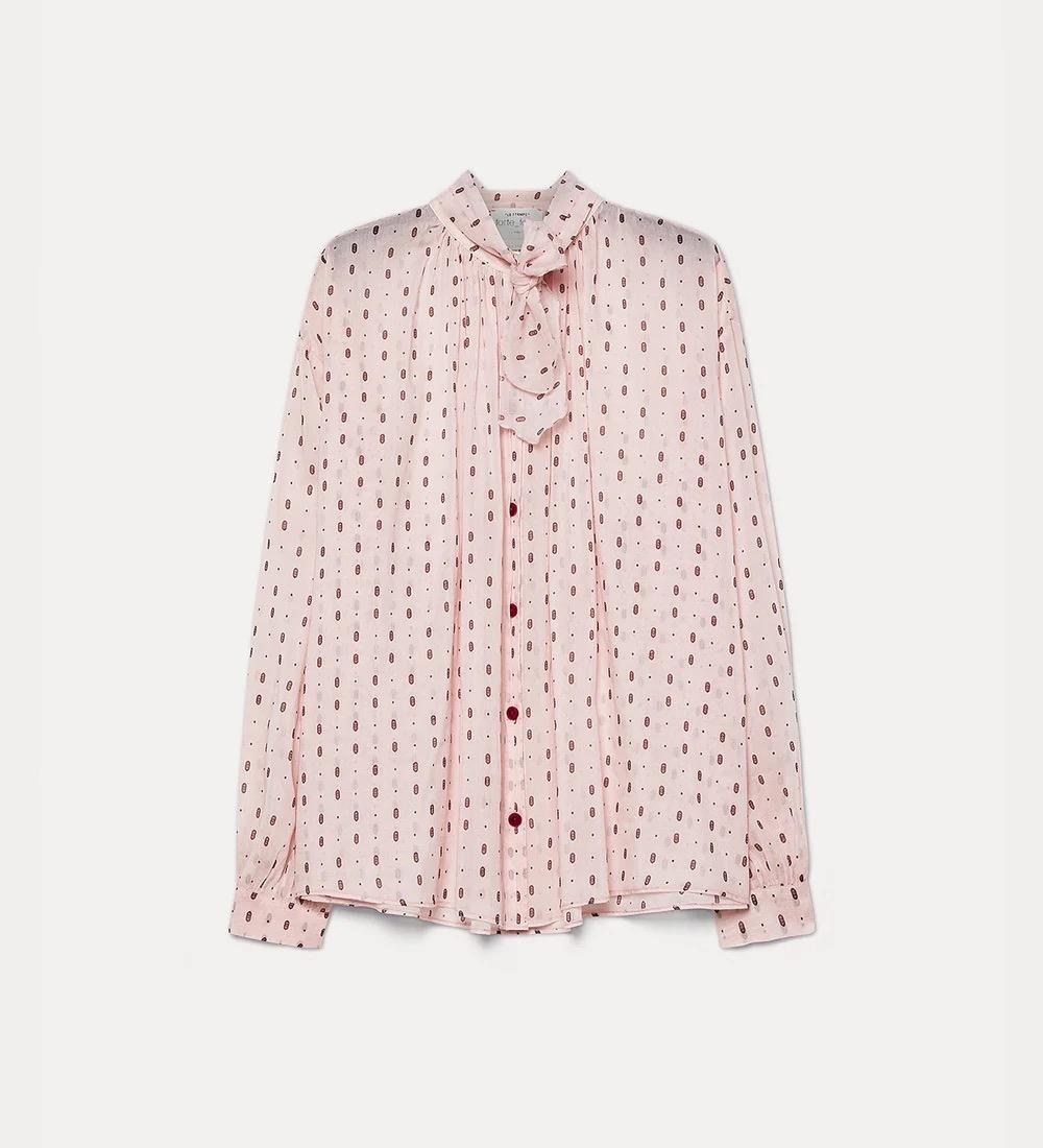 Camicia bohemienne con stampa “le club” cherry blossom Prezzo scontato