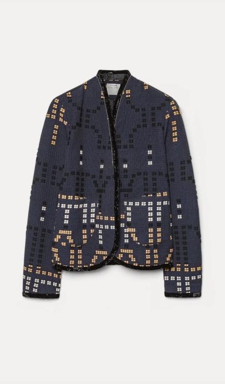 Blouson in jaquard “samarcanda notte