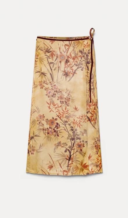 Gonna sarong in raso “le bambou secret” heliodore