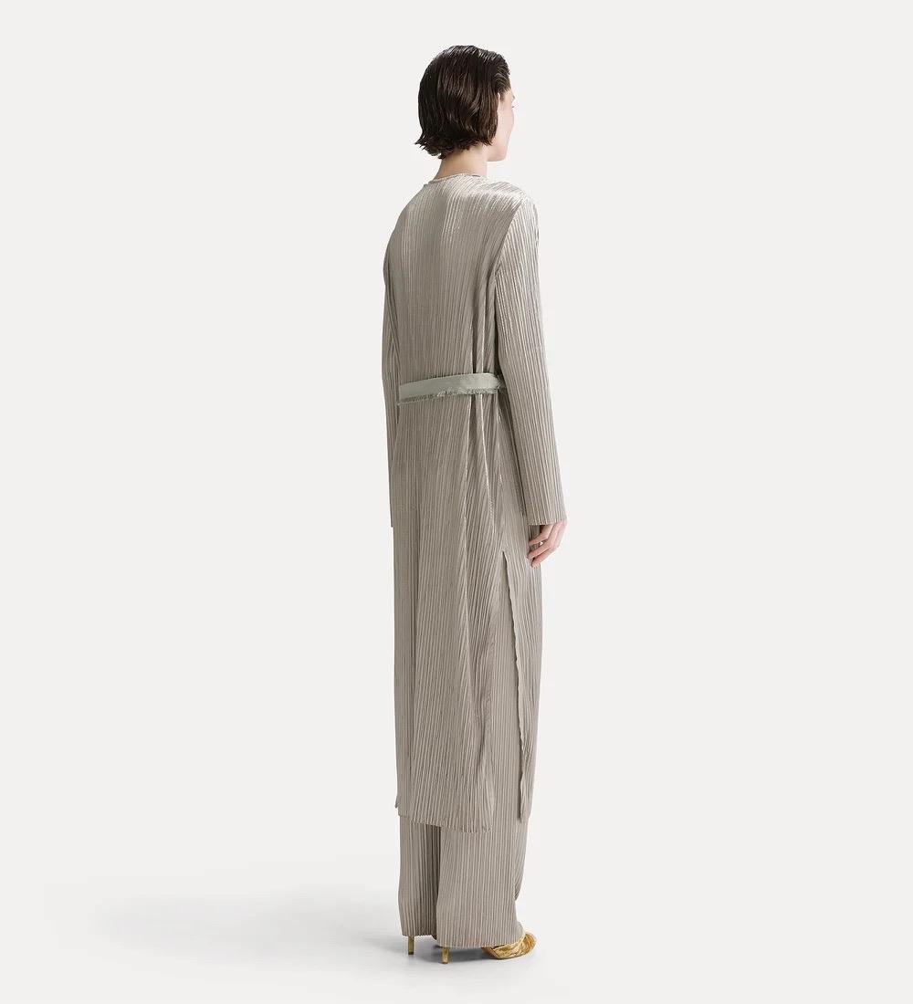 Robe de chambre plissé in jersey silky velvet calcedonio - immagine 3