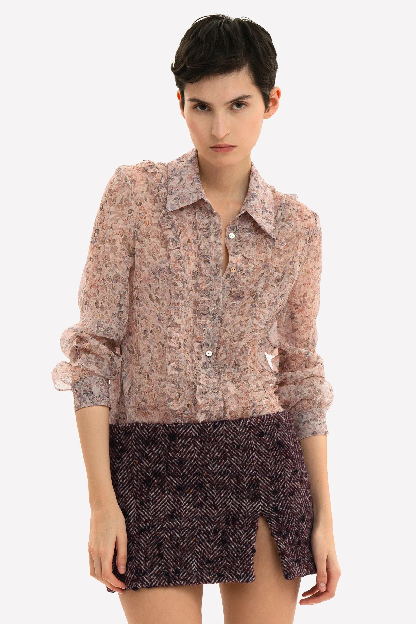Camicia in seta Jardin - immagine 5