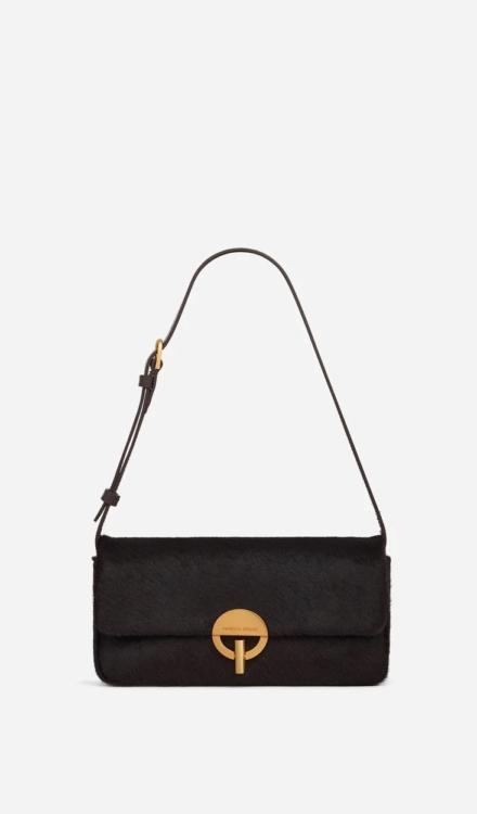 Borsa baguette Moon in pelle